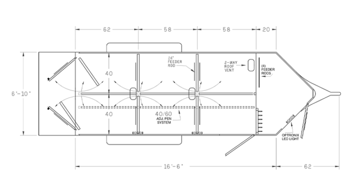 Show Stock Low-pro Bumper Pull (6'10" width)